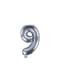 «9» Фольга куля срібла (35 см)