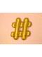 Palloncino di foil Hashtag dorato