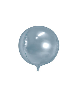 Gümüş bir top şeklinde folyo balon