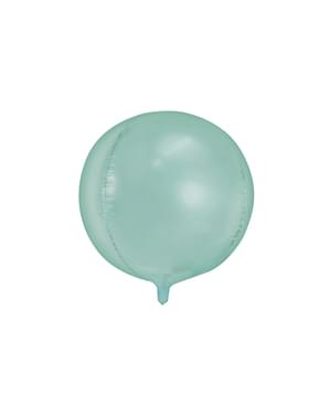 Folieballon i form af en kugle i mintgrøn