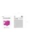 Ballon aluminium en forme de cube rose foncé