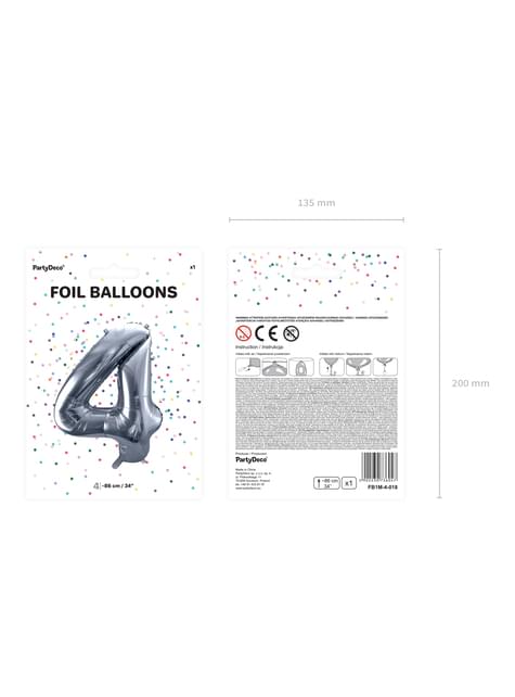 Ballon aluminium chiffre