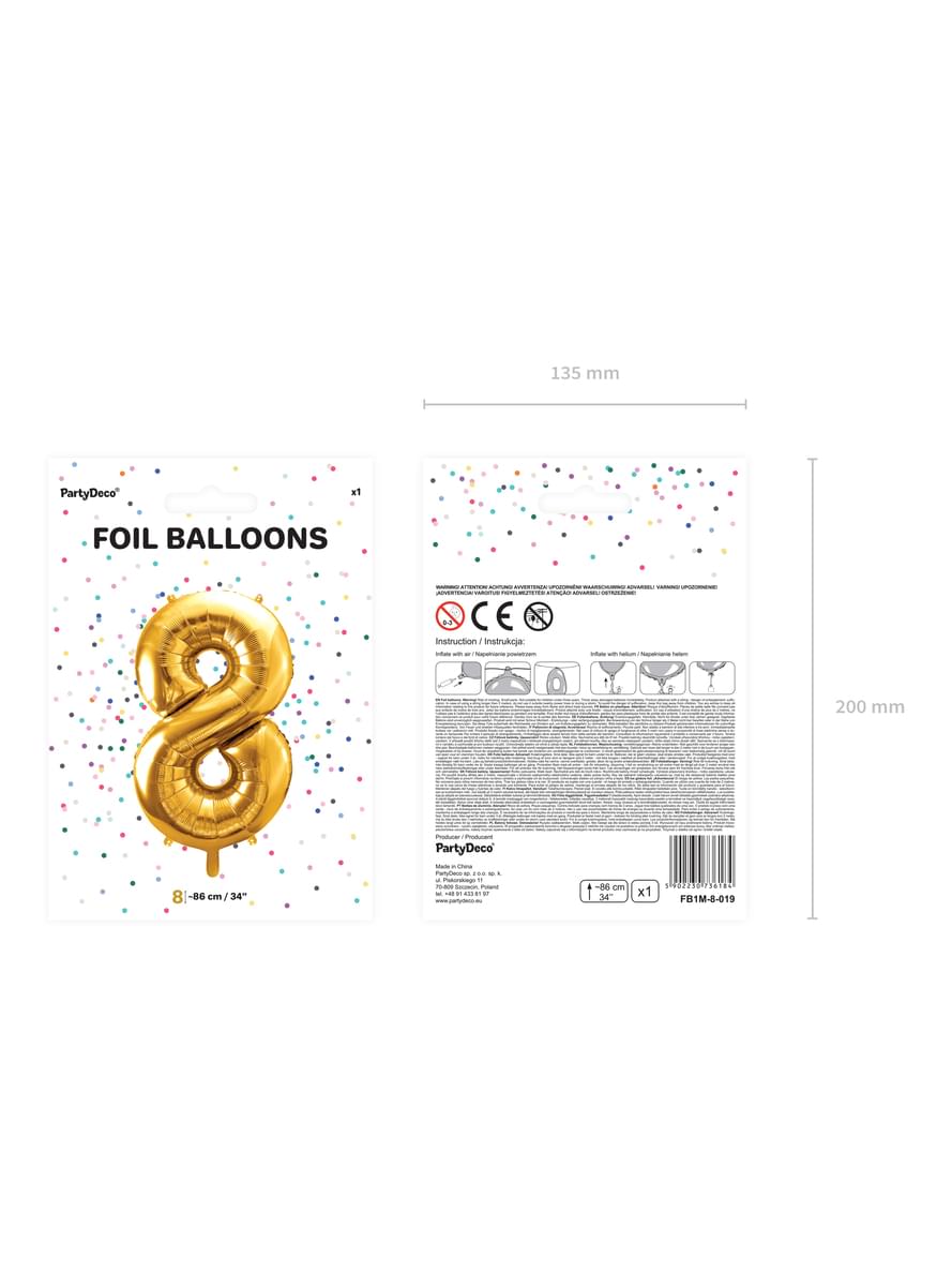 Palloncino di foil numero 