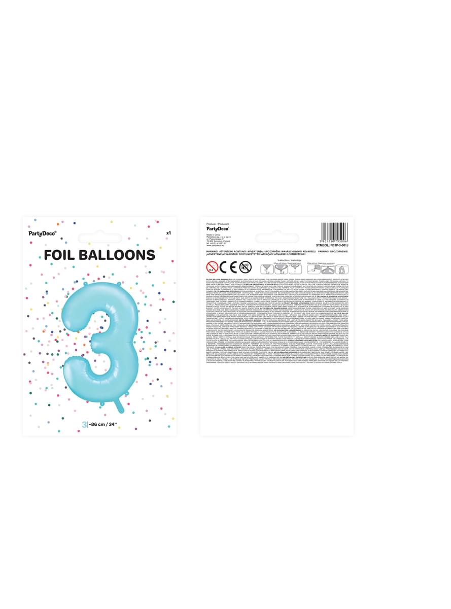 Balão foil número  