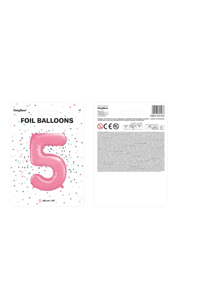 Balão foil número  