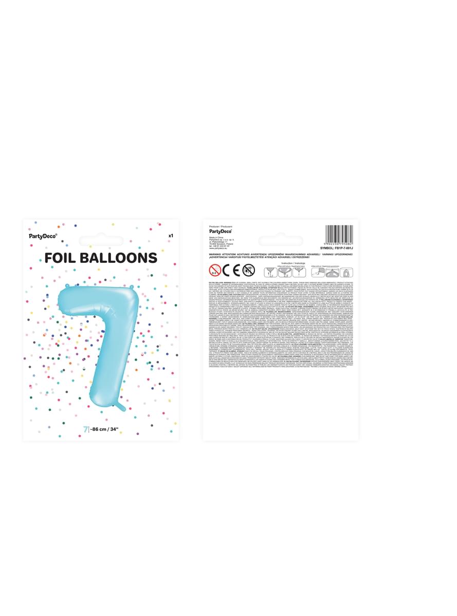 Palloncino di foil numero 