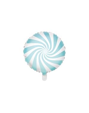 Foil balloon in the shape of a ball in light blue