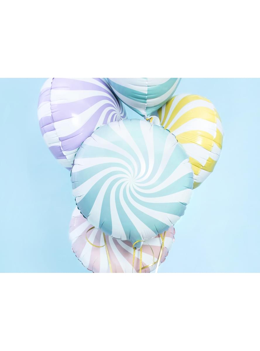 Ballon aluminium en forme de bulle bleu clair