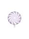 Ballon aluminium en forme de bulle lila