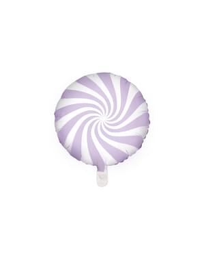 Foil balon dalam bentuk bola di lilac