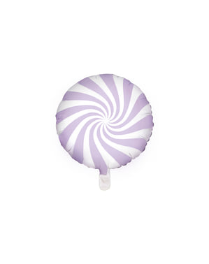 Ballon aluminium en forme de bulle lila
