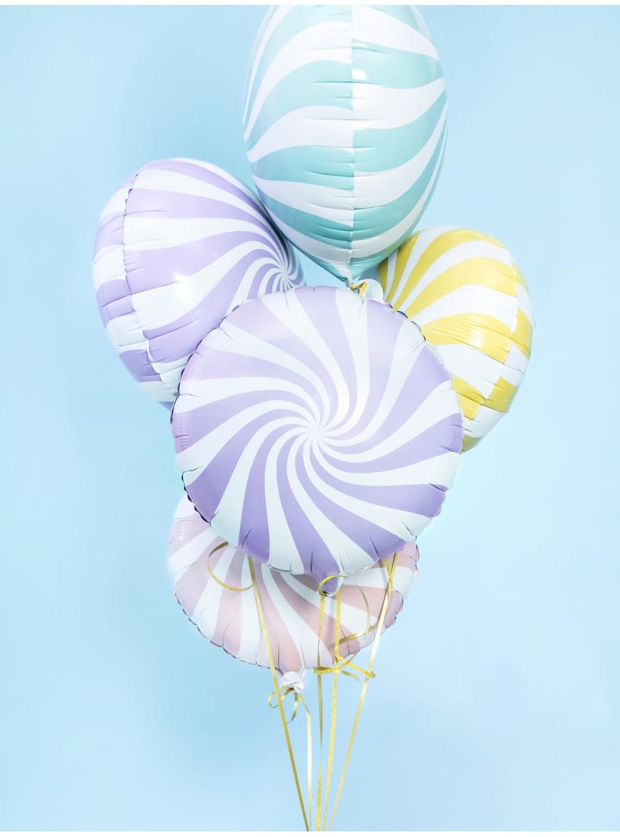 Folija balon, okrugli - lila 