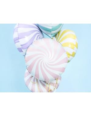 Jasnoróżowy balon foliowy Kula