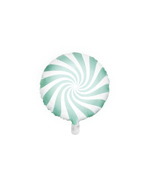 Balon de folie cu formă de minge verde mentă