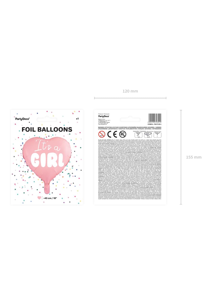 Ballon aluminium en forme de coeur 