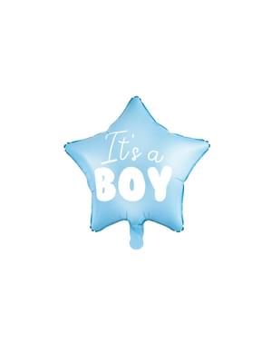 Фольга «Це хлопчик» повітряна куля у формі зірки