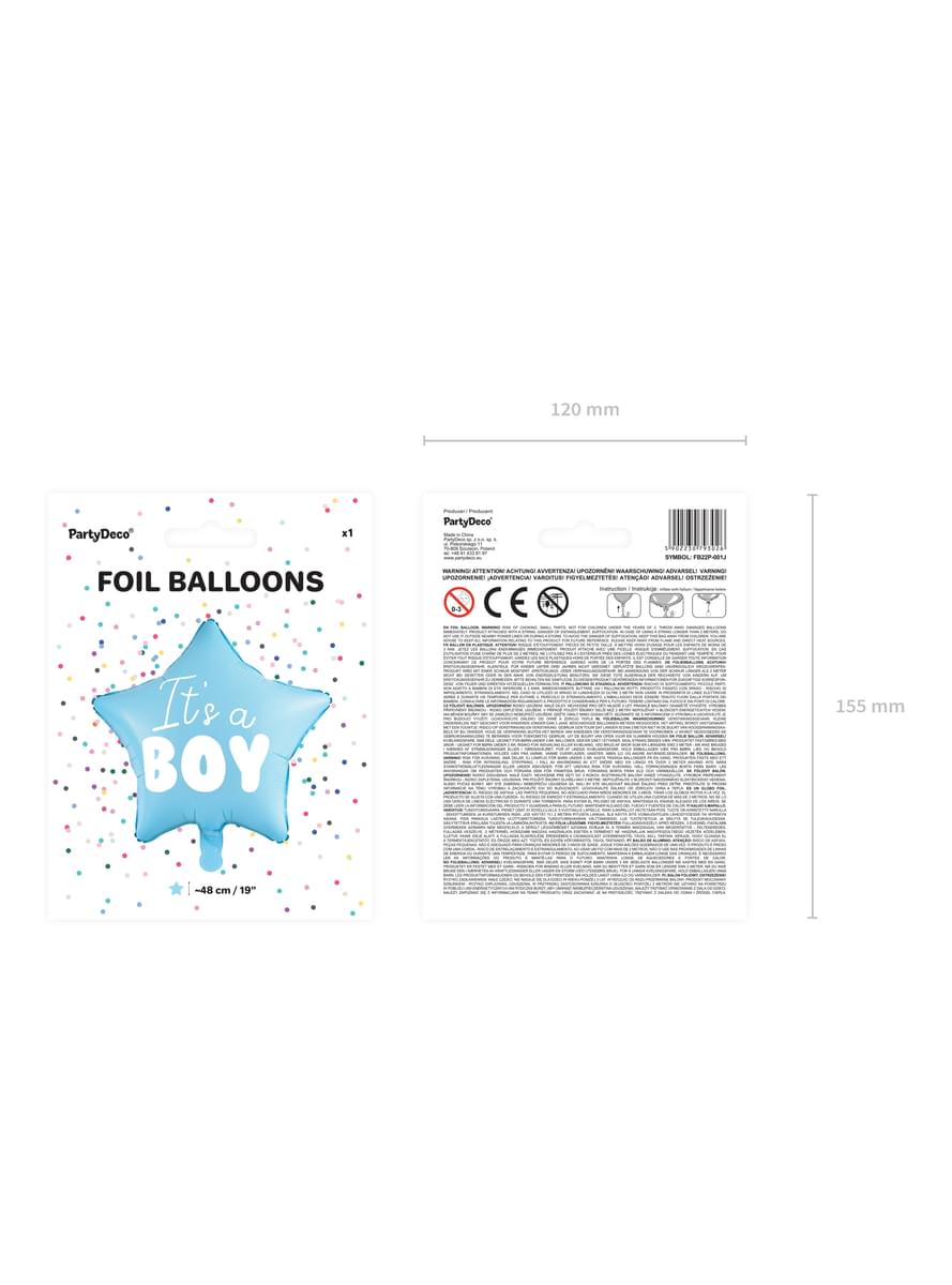 Folienballon in Sternenform 