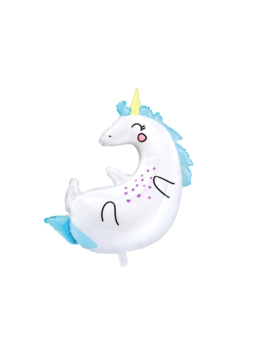 Foil balloon of a unicorn measuring (70x75cm) - Unicorn Collection