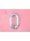 Letter O Foil Balloon in Silver Glitter