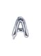 Ballon aluminium lettre A argenté