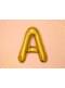 Ballon aluminium lettre A doré