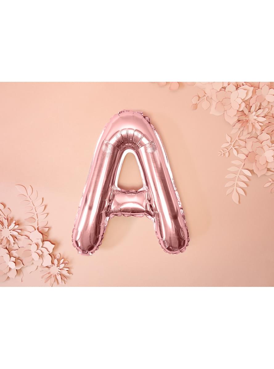 Folienballon Buchstabe A roségold (35cm)