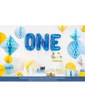 Globo foil letra B azul (35 cm)