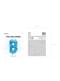 Ballon aluminium lettre B bleu (35cm)