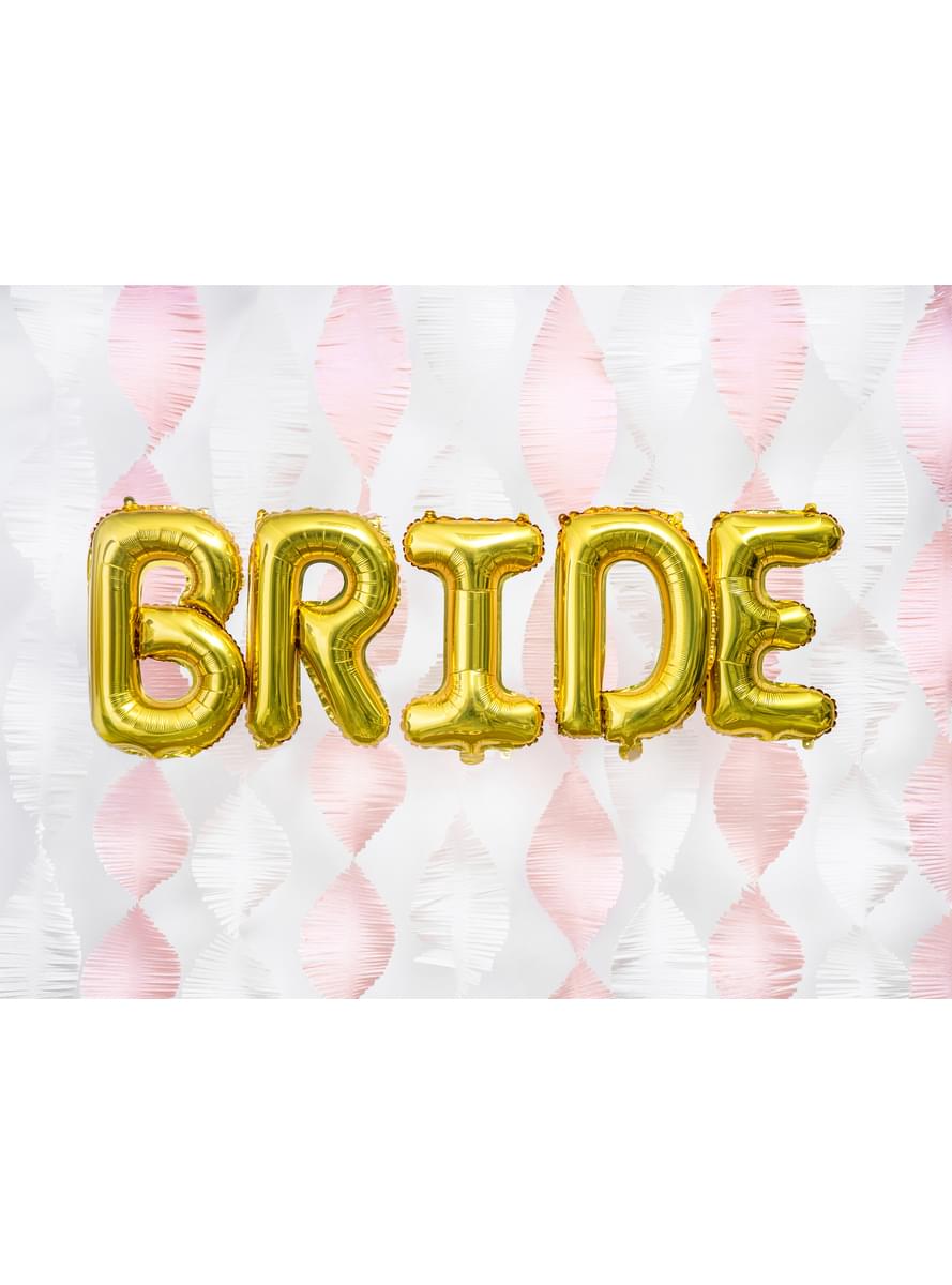B folieballon i guld (35cm)