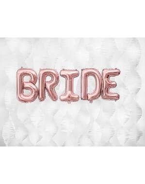 Ballon aluminium lettre B rose gold (35cm)