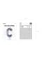Globo foil letra C plateado