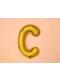 Letter C Foil Balloon in Gold