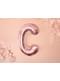 Letter C folie ballon in rosé goud