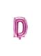 Ballon aluminium lettre D rose foncé