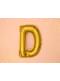 Folienballon Buchstabe D gold