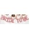 Globo foil letra D oro rosa