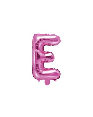 Huruf E Foil Balon dalam Gelap Pink