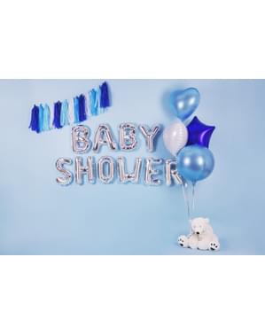 Globo foil letra E plateado (35 cm)