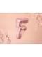 Ballon aluminium lettre F rose gold