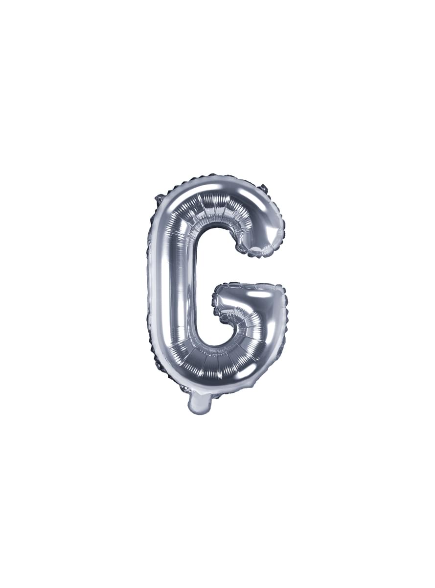 Globo foil letra G plateado