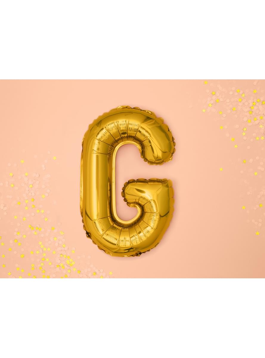 Balão foil letra G dourado