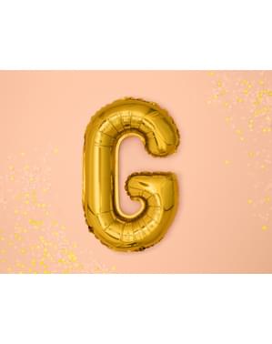 Globo foil letra G dorado