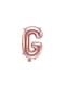 Palloncino di foil lettera G color oro rosa