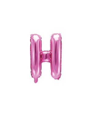 Буква H Фольга куля в Dark Pink