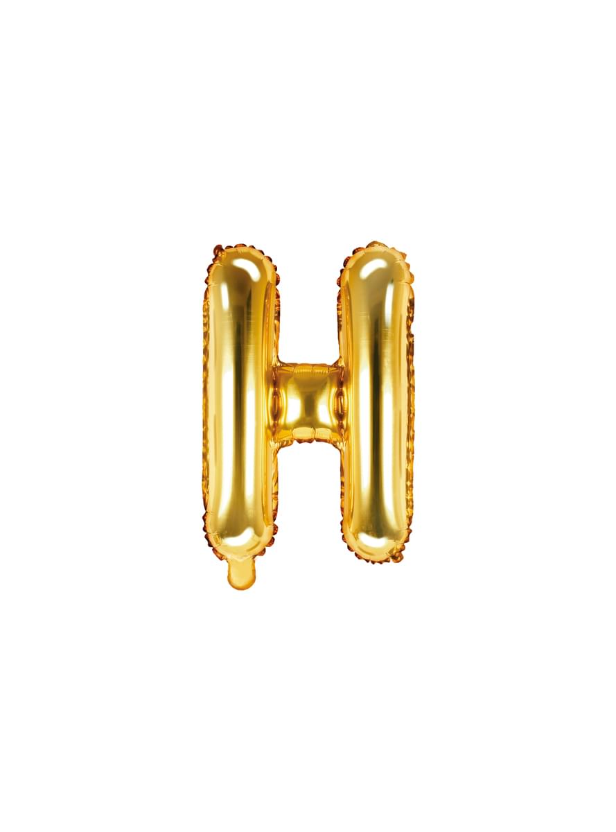 H Folieballon i guld