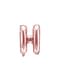 Letter H foil balloon in rose gold