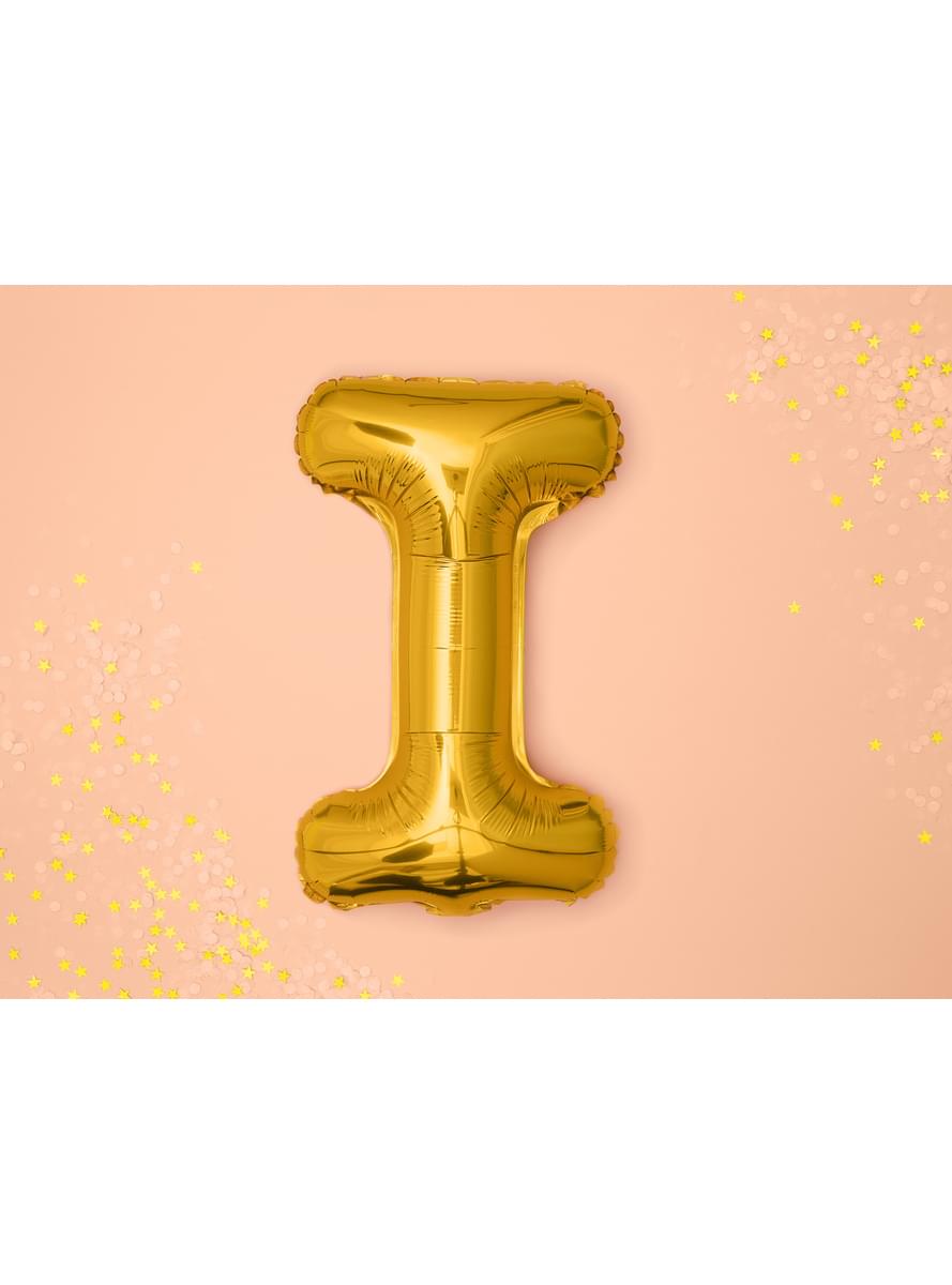 Folienballon Buchstabe I gold