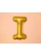 Ballon aluminium lettre I doré