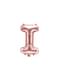 Letter I foil balloon in rose gold