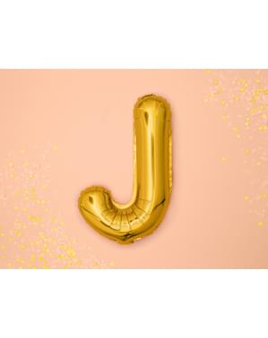 Folienballon Buchstabe J gold